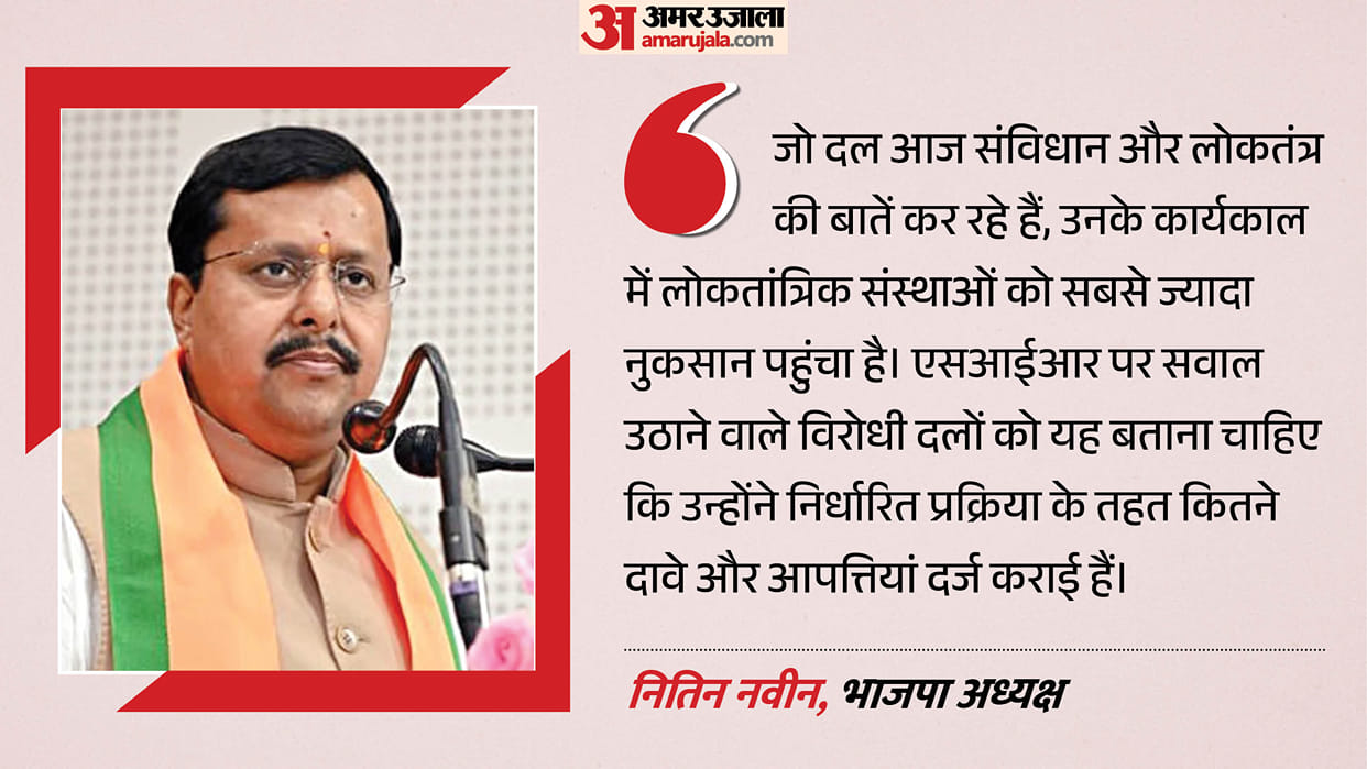 nitin naveen says parties talking about constitution and democracy have harmed democratic institutions most