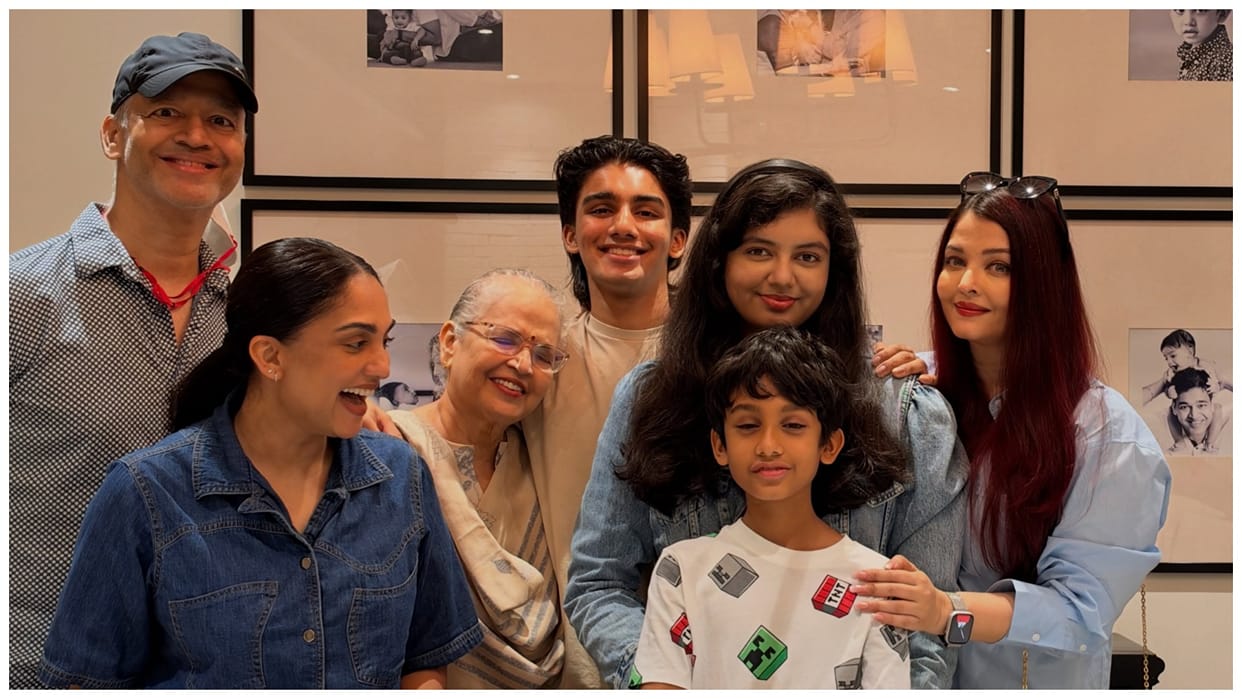 Aishwarya Rai Celebrates Nephew Shivansh Birthday With daughter Aaradhya Holds Cousin