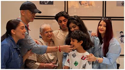 Aishwarya Rai Celebrates Nephew Shivansh Birthday With daughter Aaradhya Holds Cousin