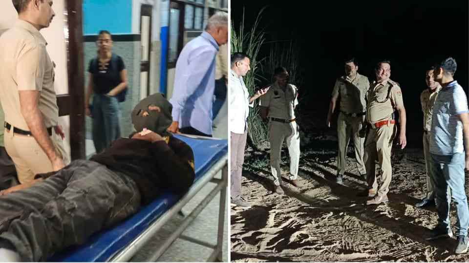 रायपुररानी में पुलिस की बदमाशों से मुठभेड़