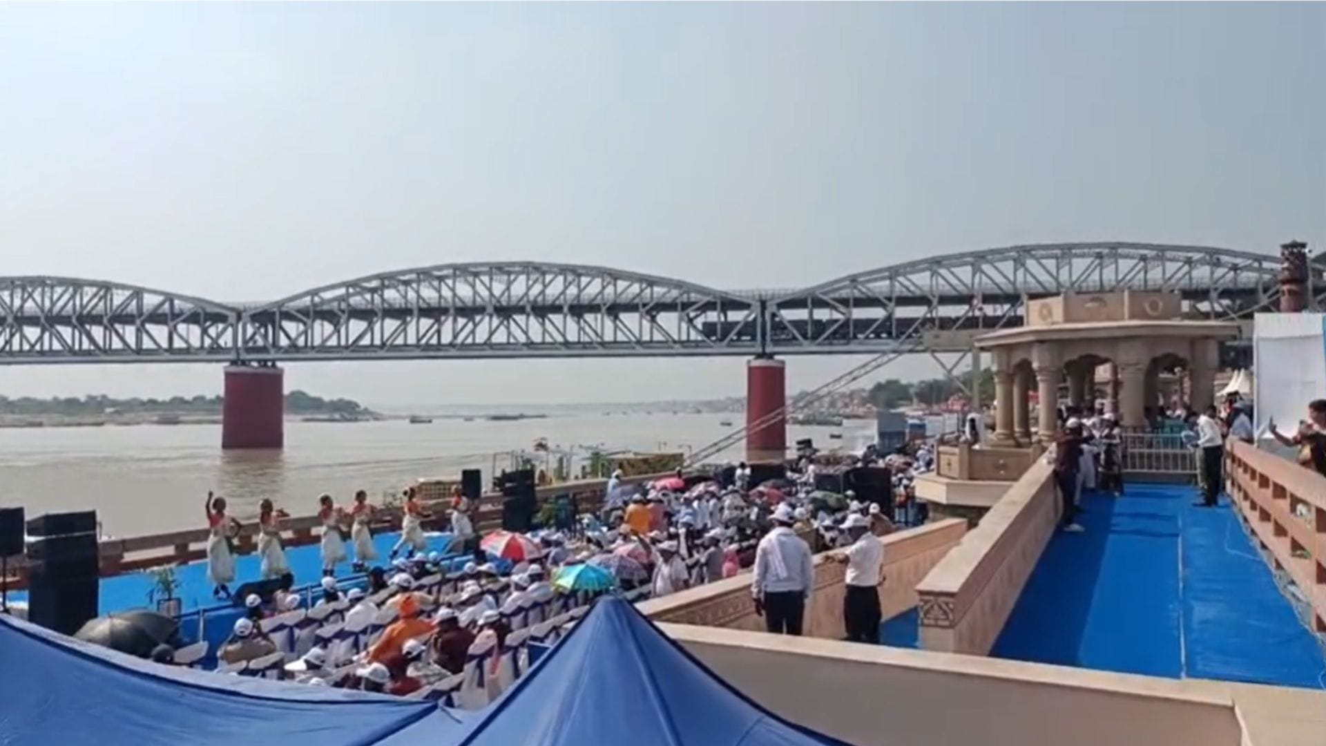 air show second day in varanasi thousands of spectators arriving at Namo Ghat