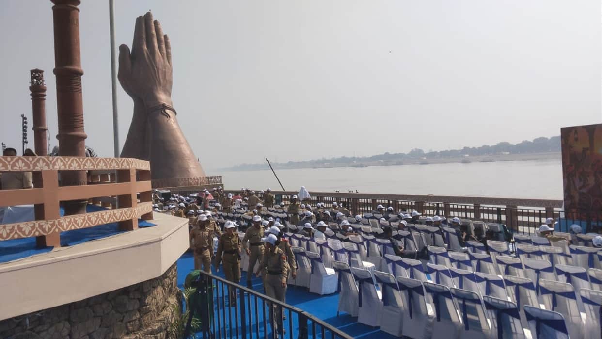 air show second day in varanasi thousands of spectators arriving at Namo Ghat
