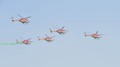 varahasi Air Show Aircraft hover sky arrive supersonic speed upon receiving signal chants Mahadev resound