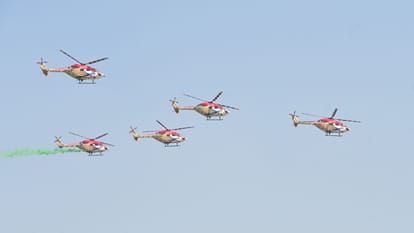 varahasi Air Show Aircraft hover sky arrive supersonic speed upon receiving signal chants Mahadev resound