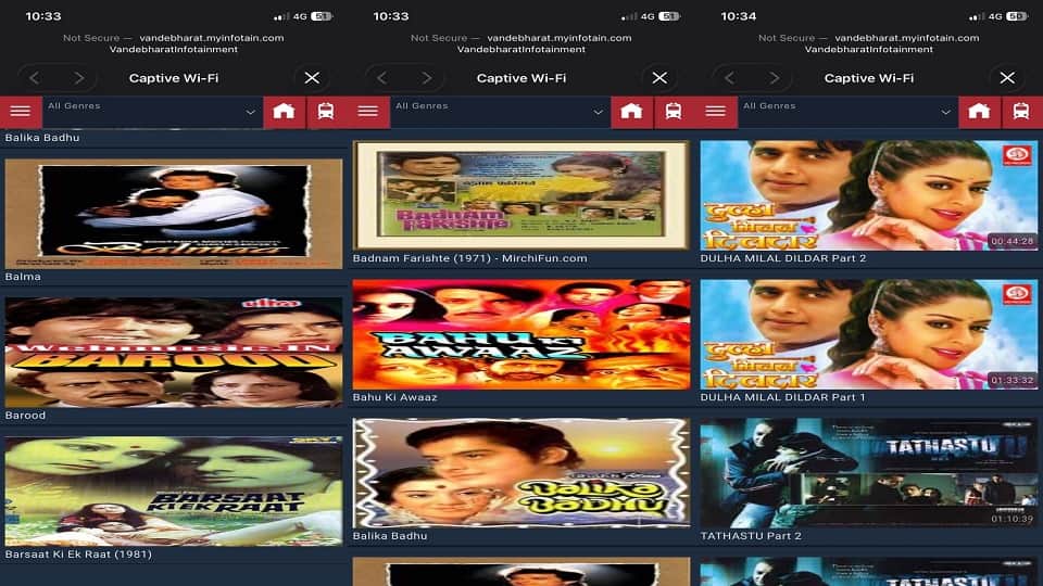 Vande Bharat entertainment outdated
