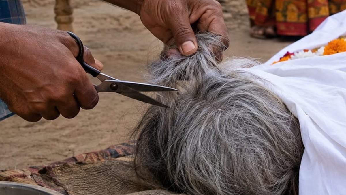 शर्मनाक: परिजनों ने बेचने के लिए मृतका के बाल काटे, अंतिम संस्कार से पहले हुआ हंगामा