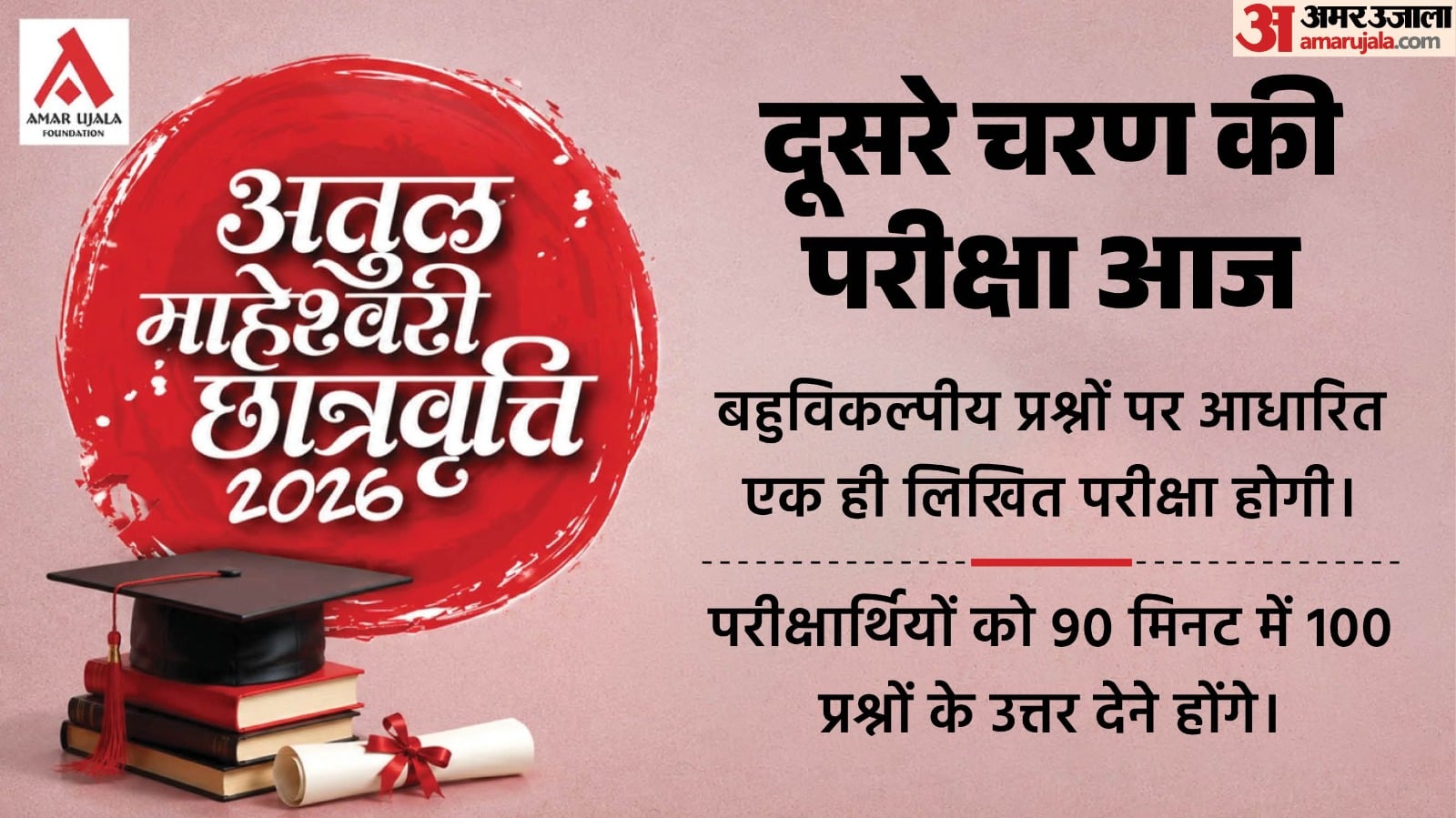 Atul Maheshwari Chhatravriti 2026 Second-phase exam today over 30k students in 44 cities AMC scholarship exam