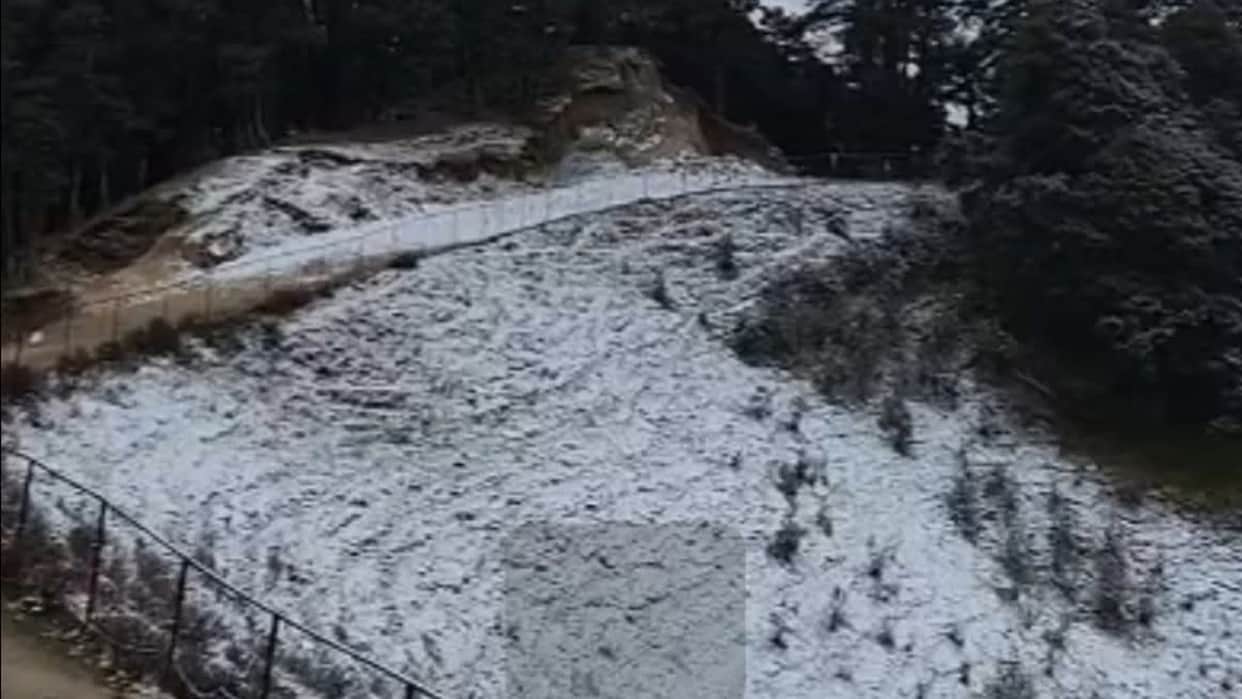 Hatu Peak Narkanda First Snowfall October 2026 Himachal Pradesh