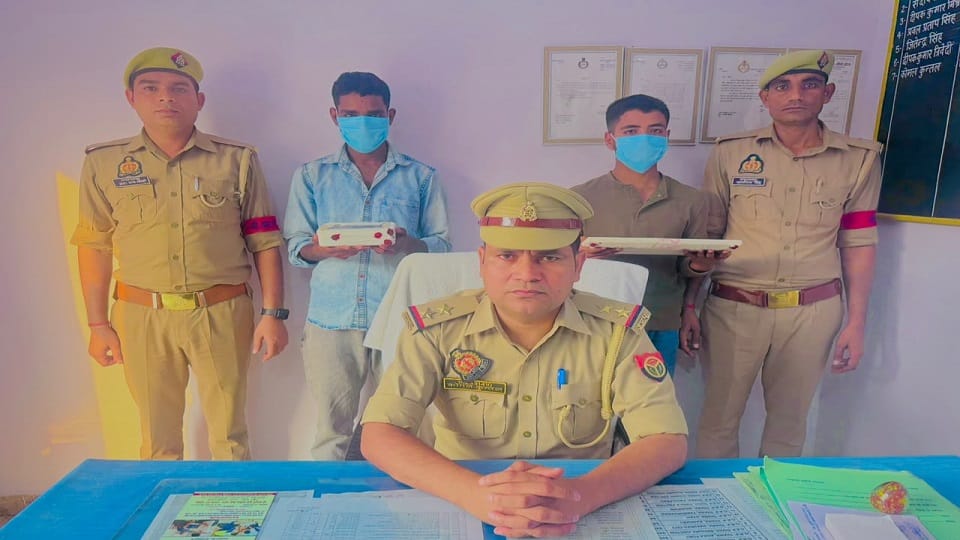 Classmate stole student laptop on train in kasganj