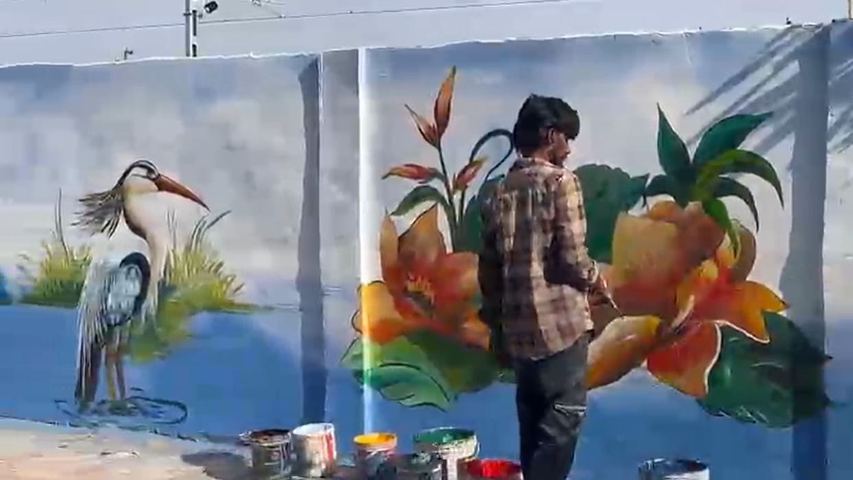 Mau Saidi Road gets makeover through wall paintings brought to life with vibrant colorful artworks