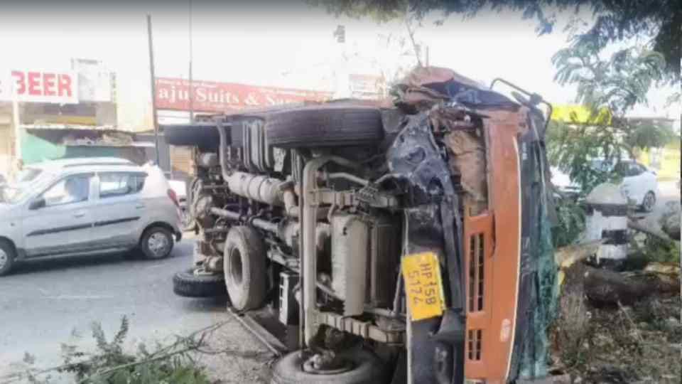 One person died and four injured in a road accident