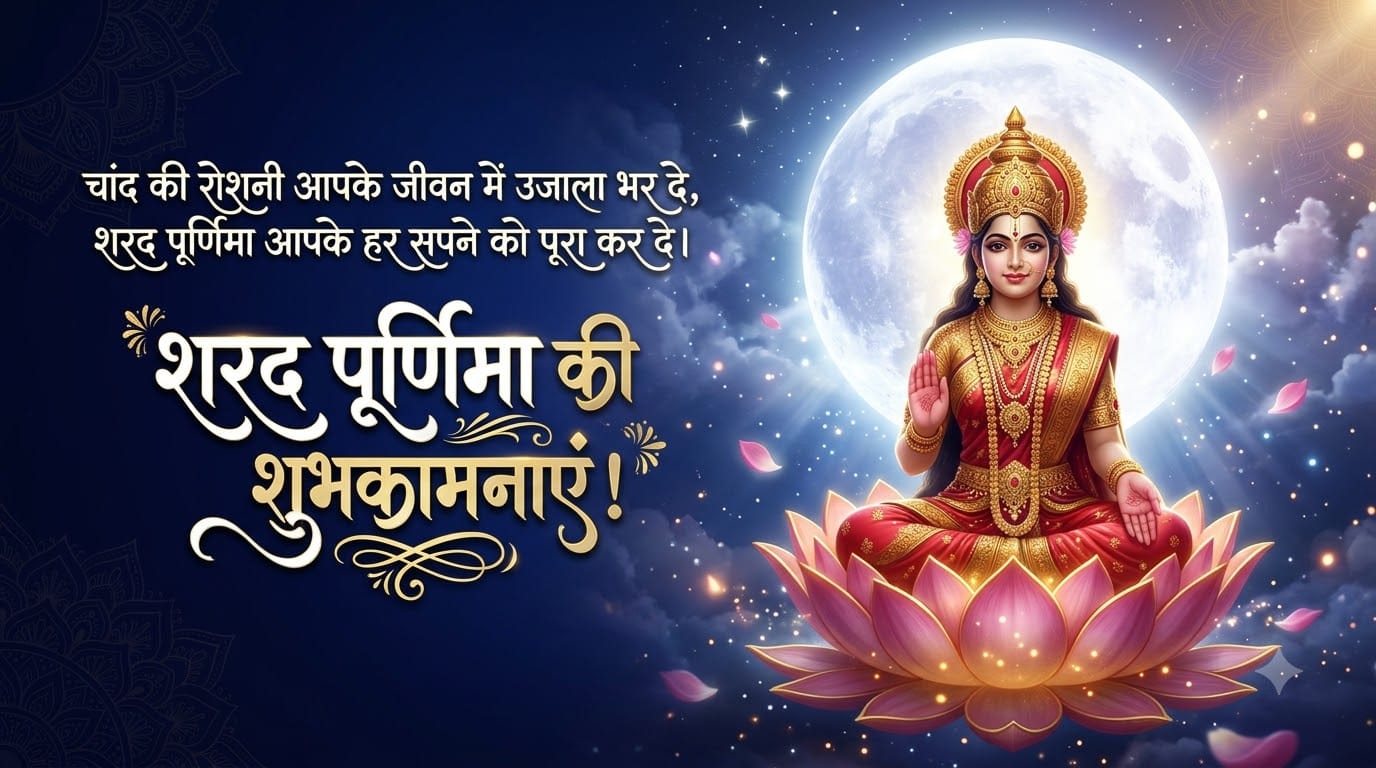 Happy Sharad Purnima 2026 Wishes in Hindi Images Quotes Messages WhatsApp Status