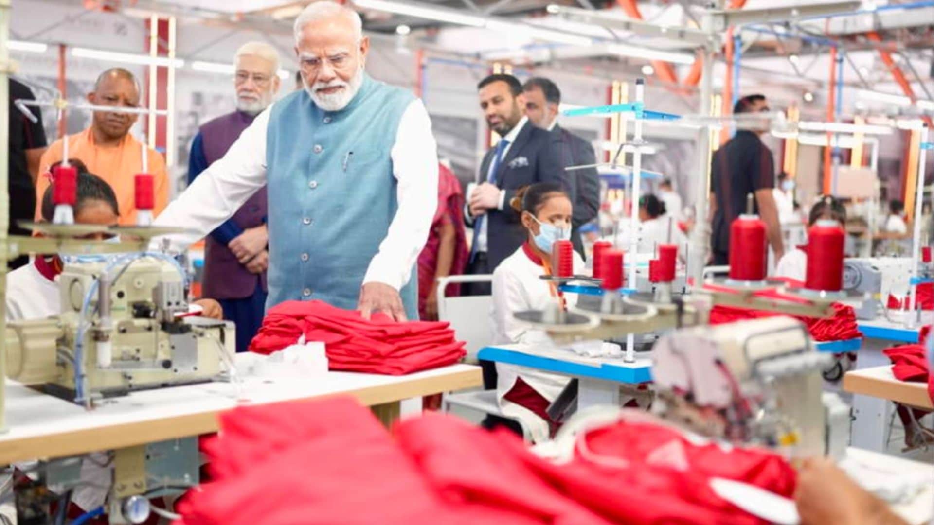 PM Modi inaugurates Arvind garment factory in Varanasi providing employment to thousands