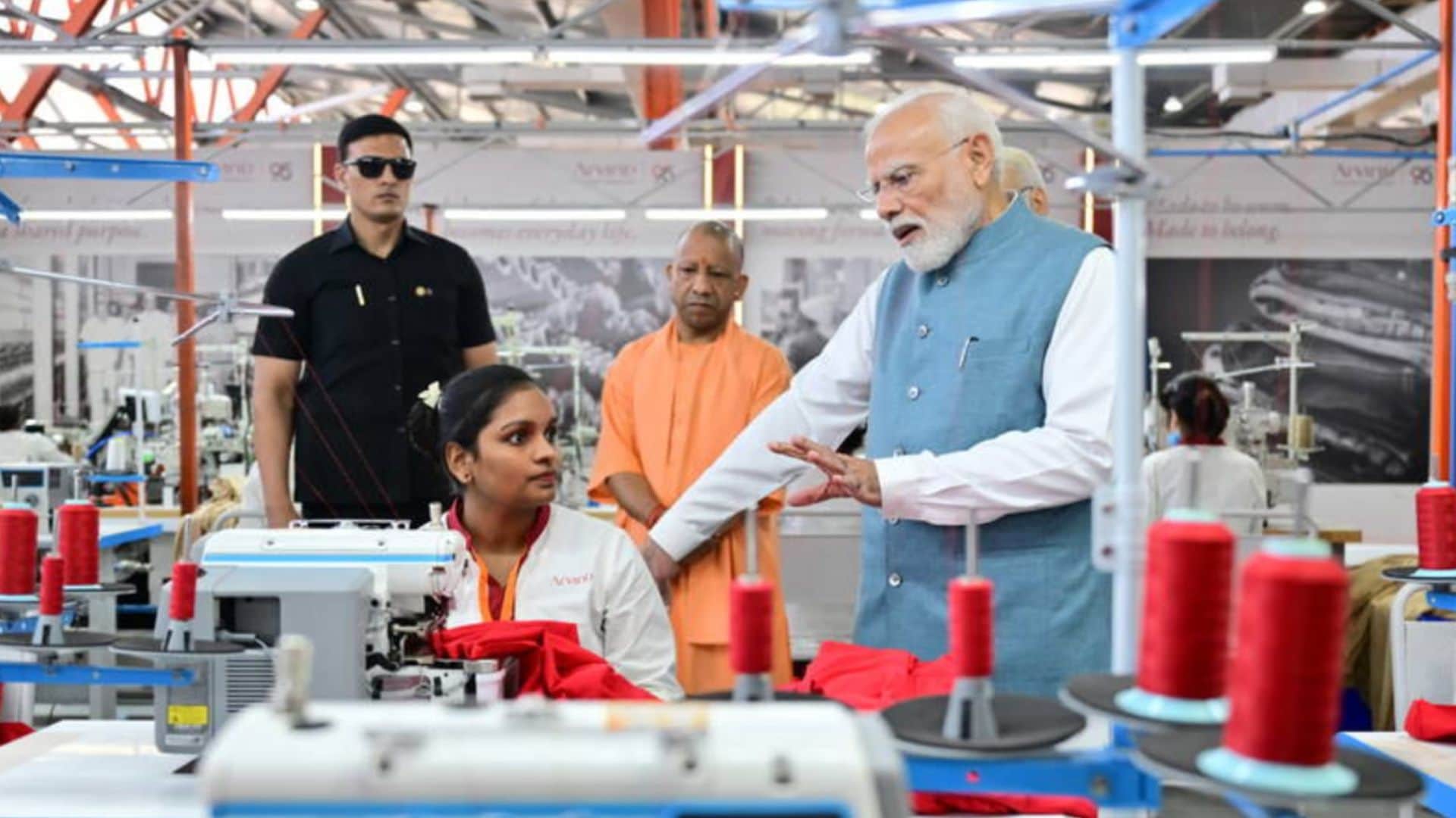 PM Modi inaugurates Arvind garment factory in Varanasi providing employment to thousands
