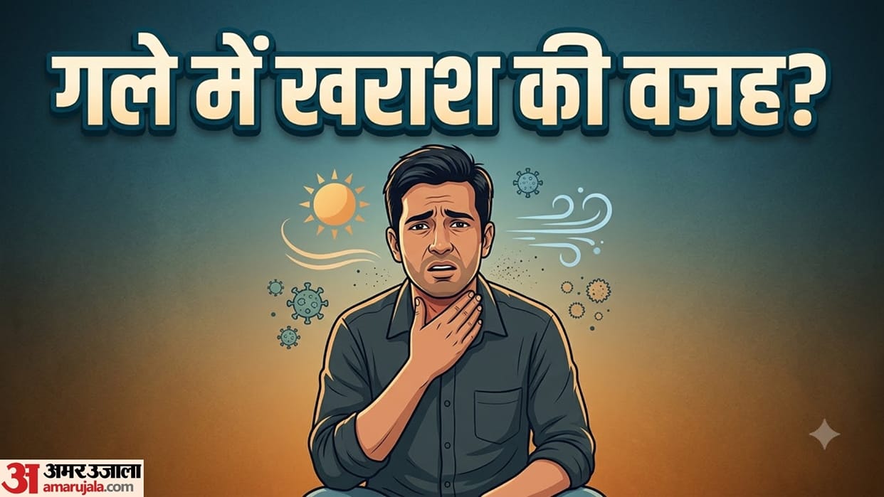 causes of sore throat and dry cough during weather change in india