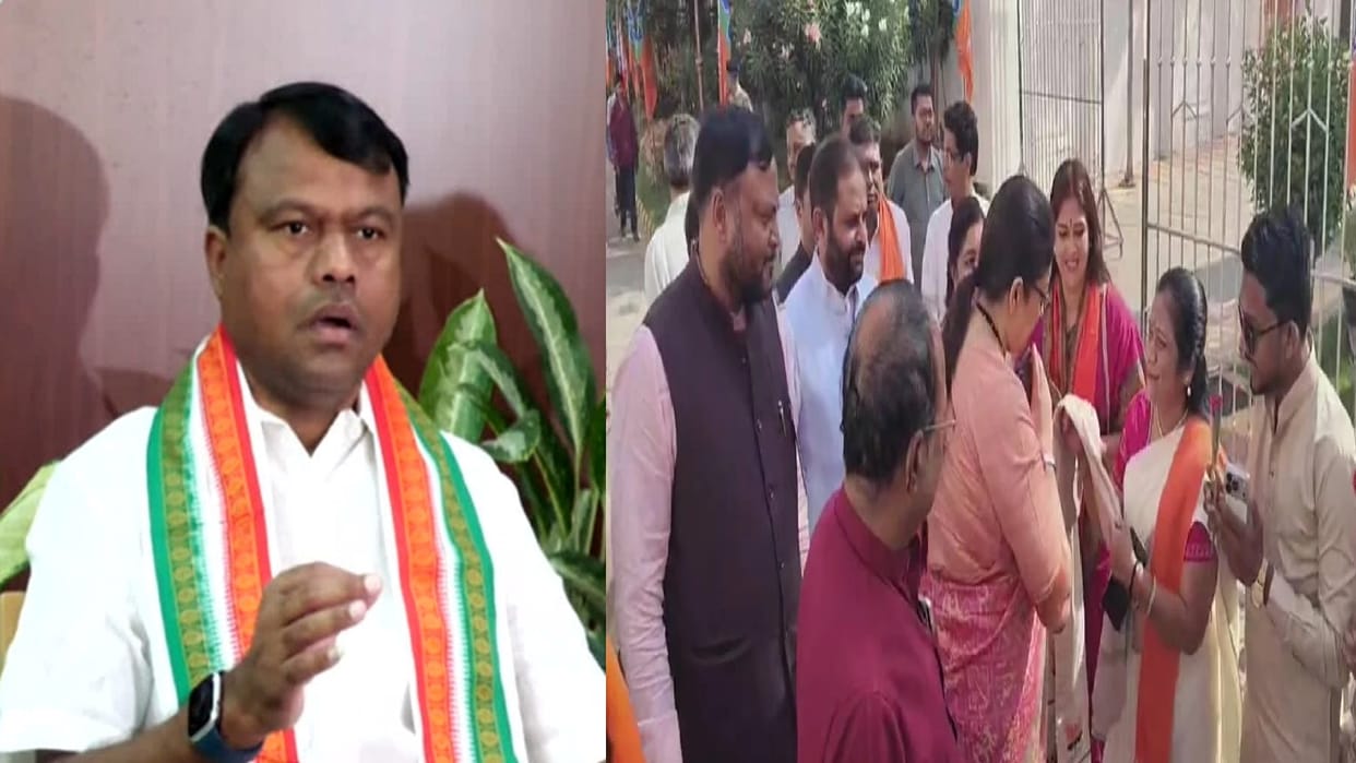 Chhattisgarh: Smriti declines welcome gift; Congress taunts on CG BJP