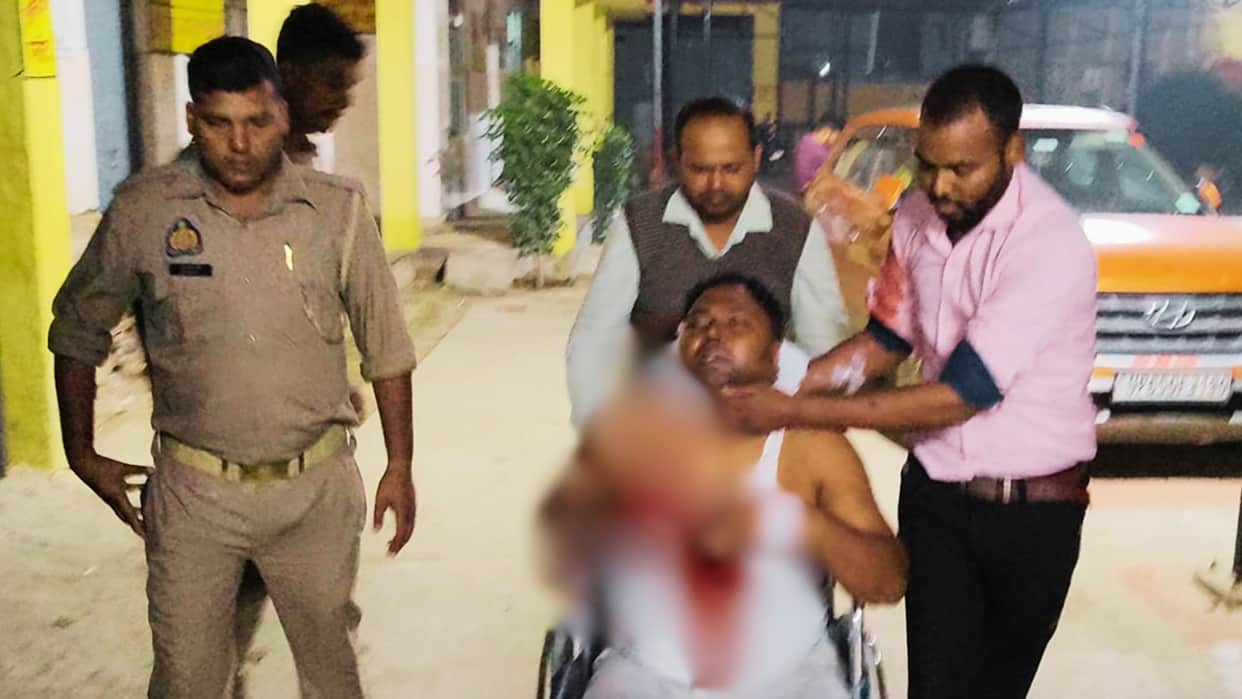 Varanasi Brother private hospital director throat slit attacked two years ago assailants climbed wall
