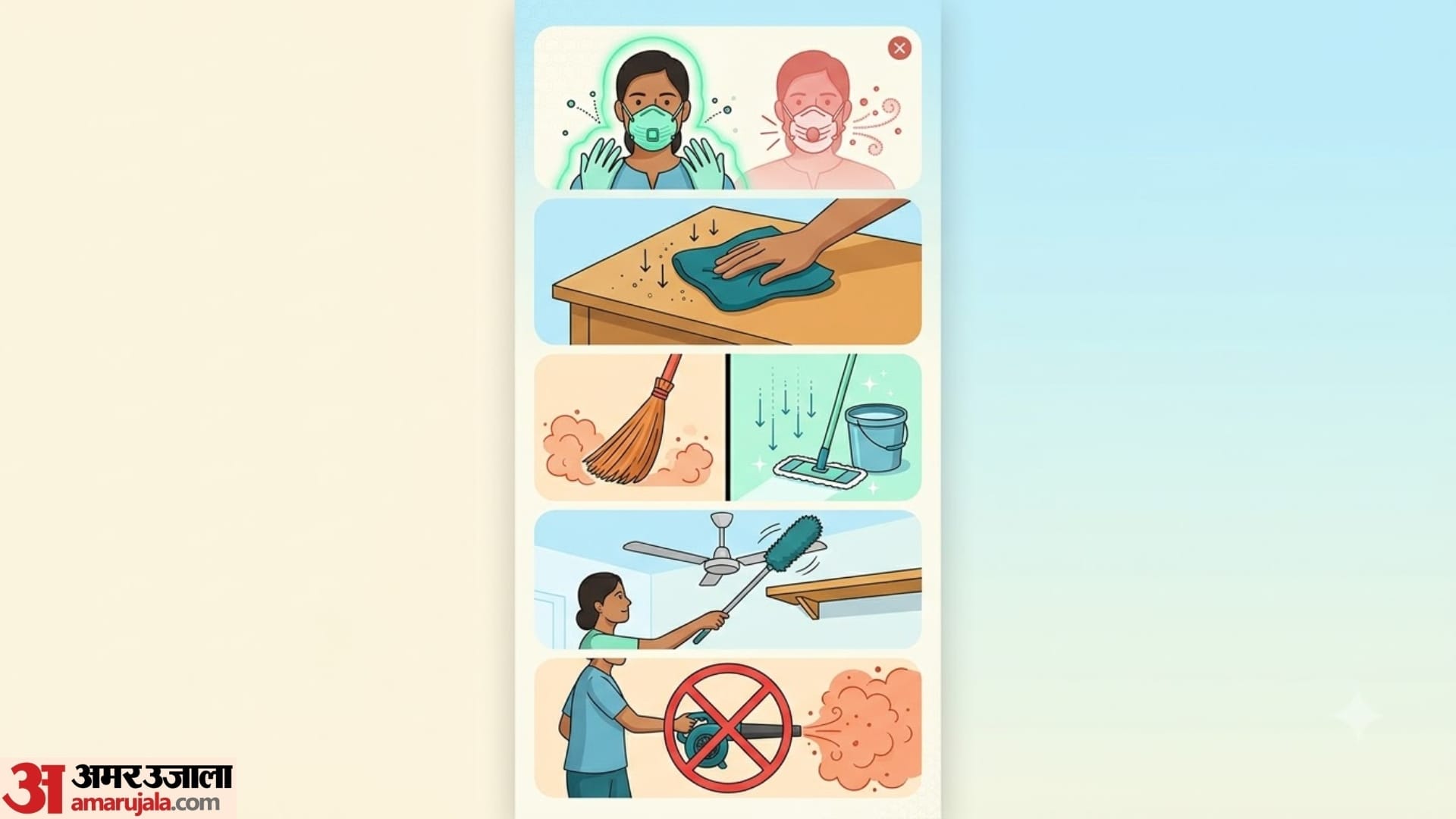 diwali 2026 how to prevent dust allergy while cleaning