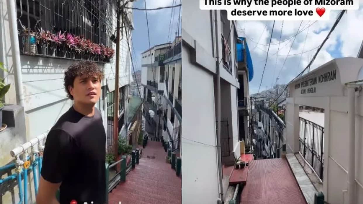 Mizoram Viral Video  Where Do People Park Their Cars in These Hillside Homes