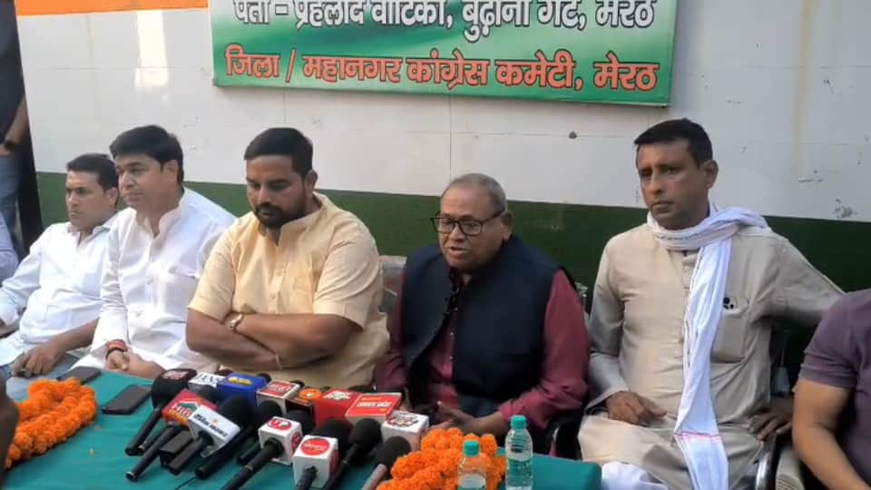 Congress Leader Anant Dahiya Alleges Vote Theft Over SIR in Meerut