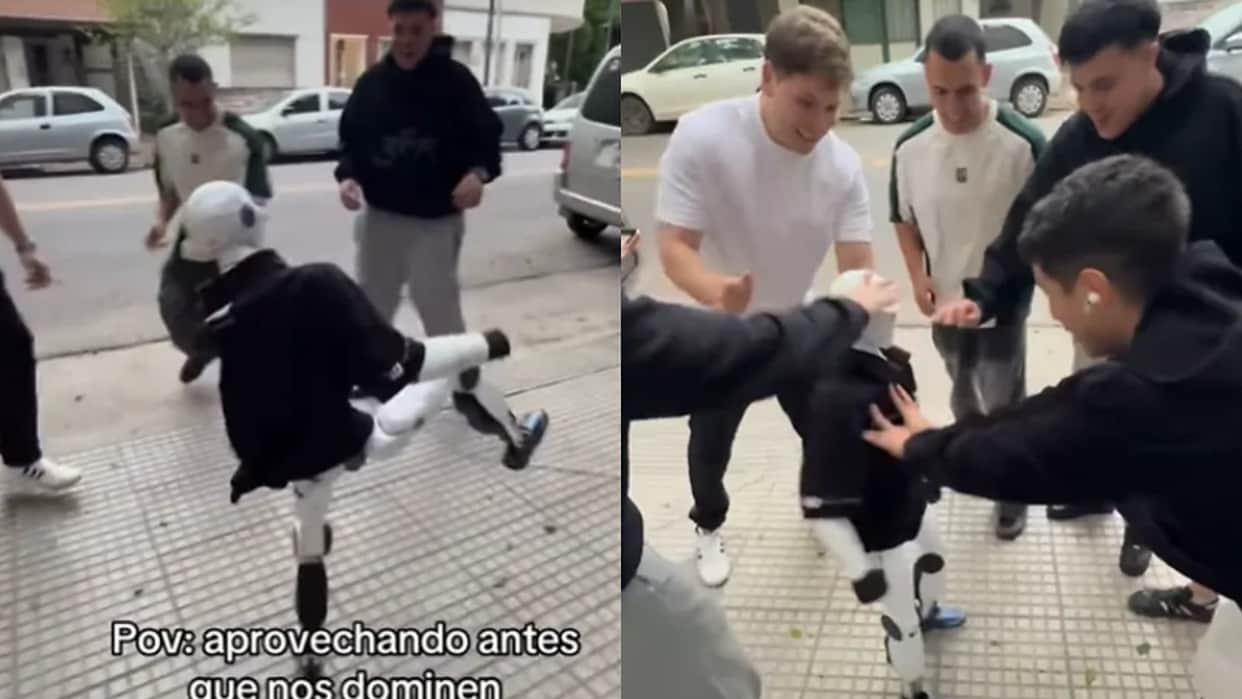 Viral Video Man Pushes Robot Its Next Move Leaves Everyone Stunned