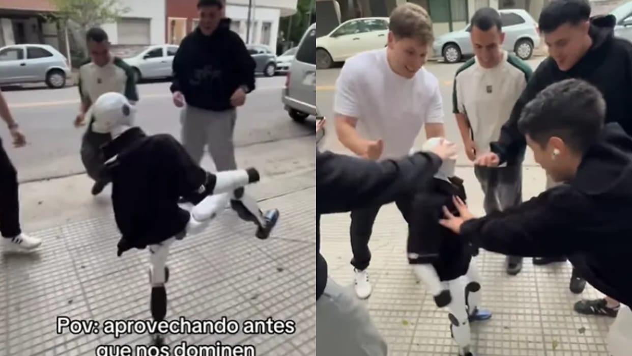 Viral Video Man Pushes Robot Its Next Move Leaves Everyone Stunned