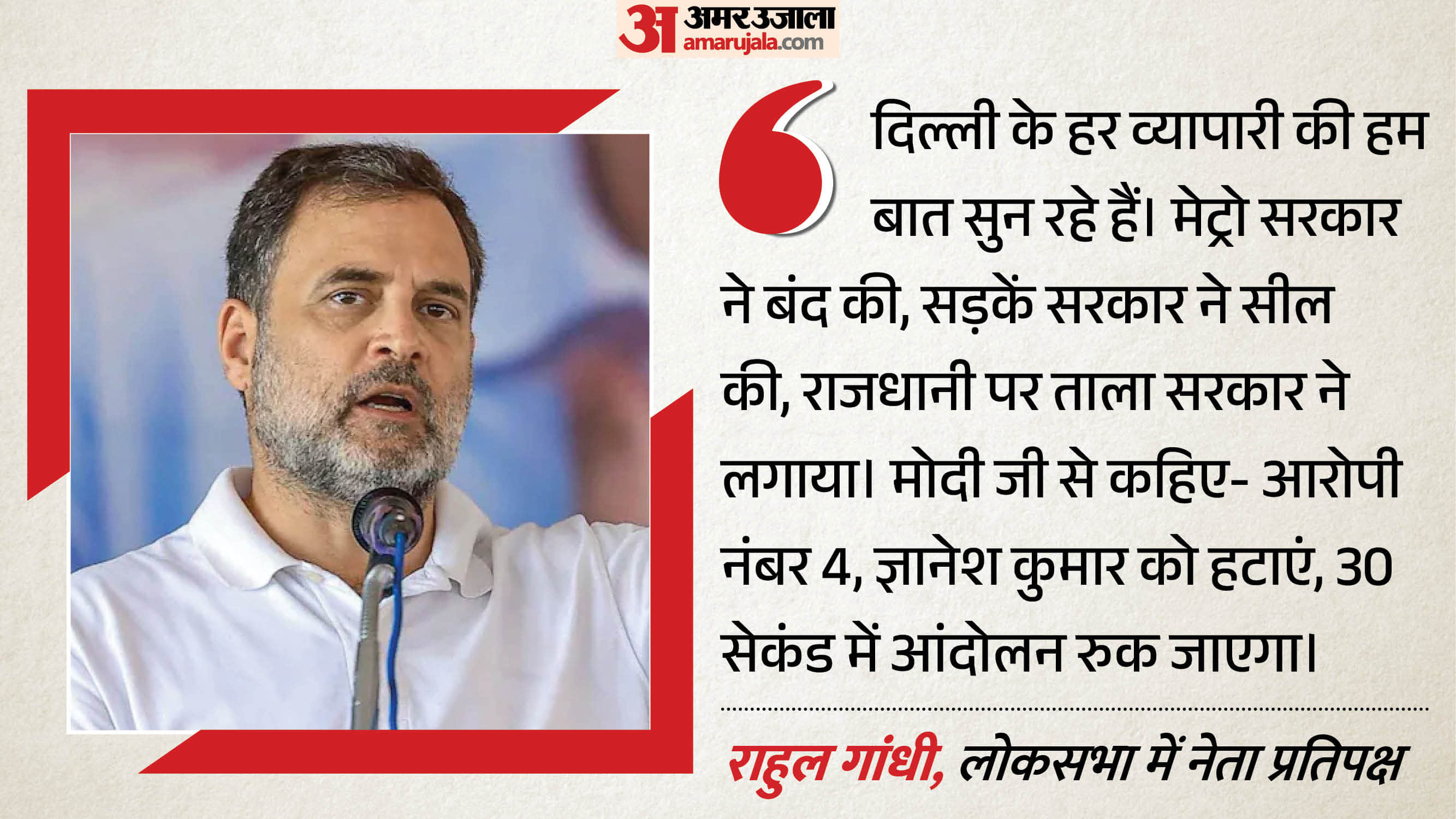 लोकसभा में नेता विपक्ष राहुल गांधी