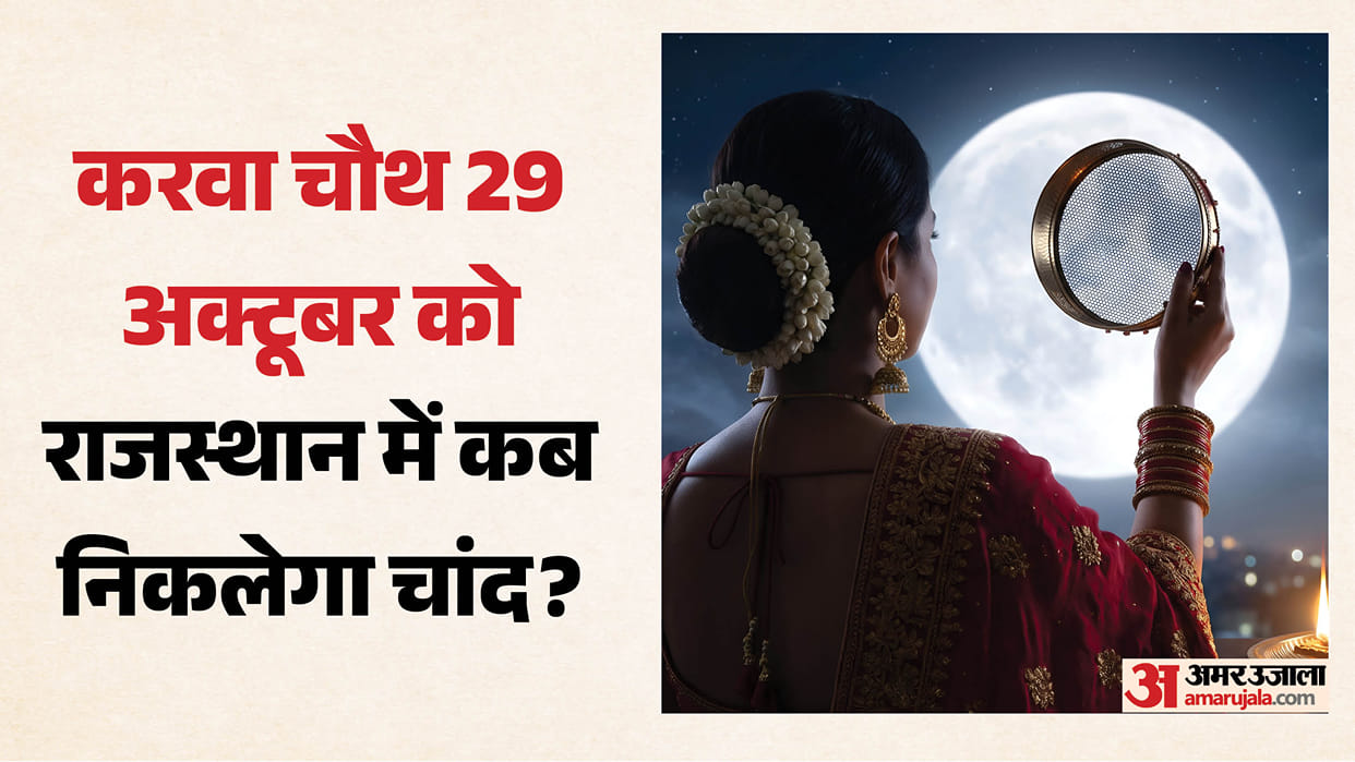 Karwa Chauth 2026 Rajasthan Moonrise Time Jaipur Ajmer Kota Jodhpur Udaipur