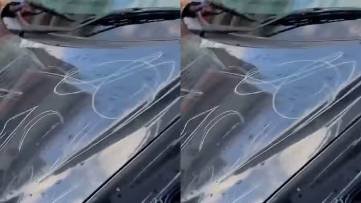 New Car Vandalized Overnight Owner Gets Shocking Surprise in the Morning