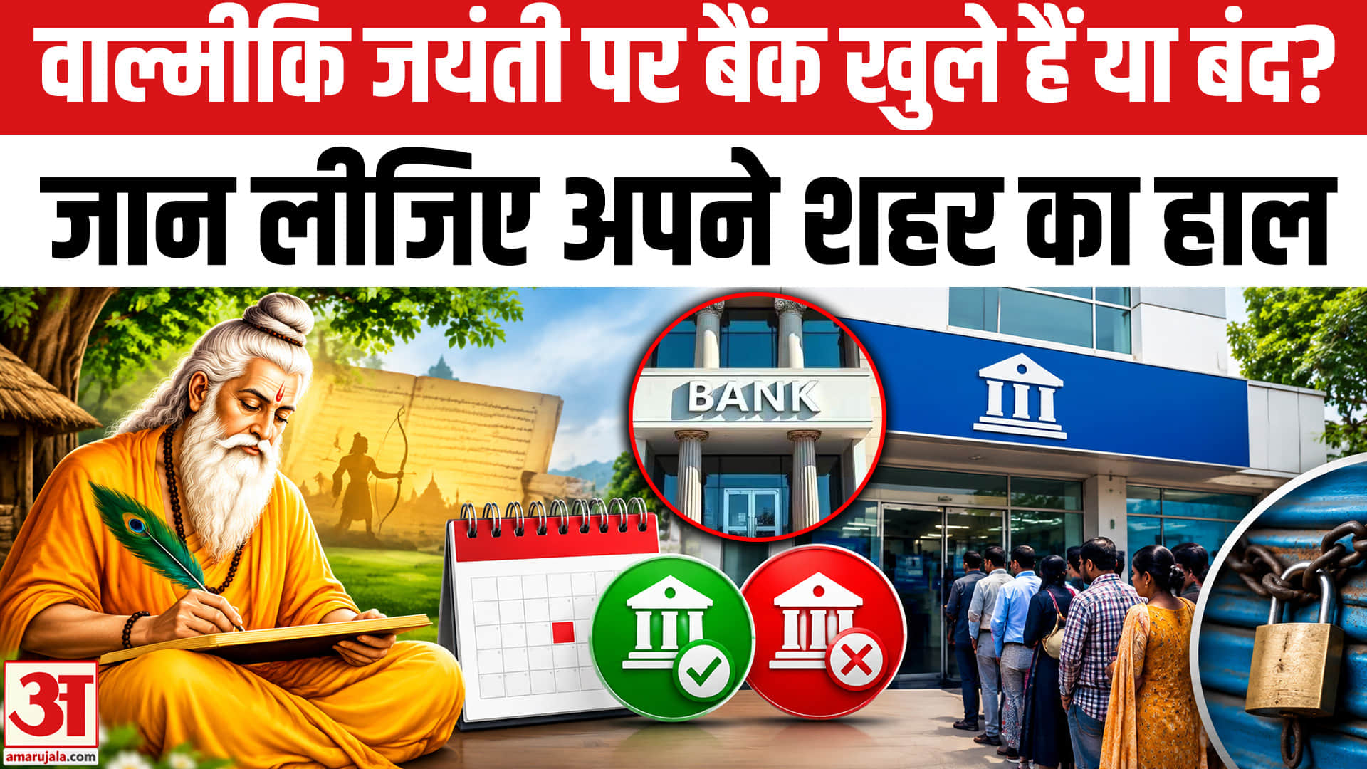 वाल्मीकि जयंती पर बैंक खुले हैं या बंद? जान लीजिए अपने शहर का हाल
