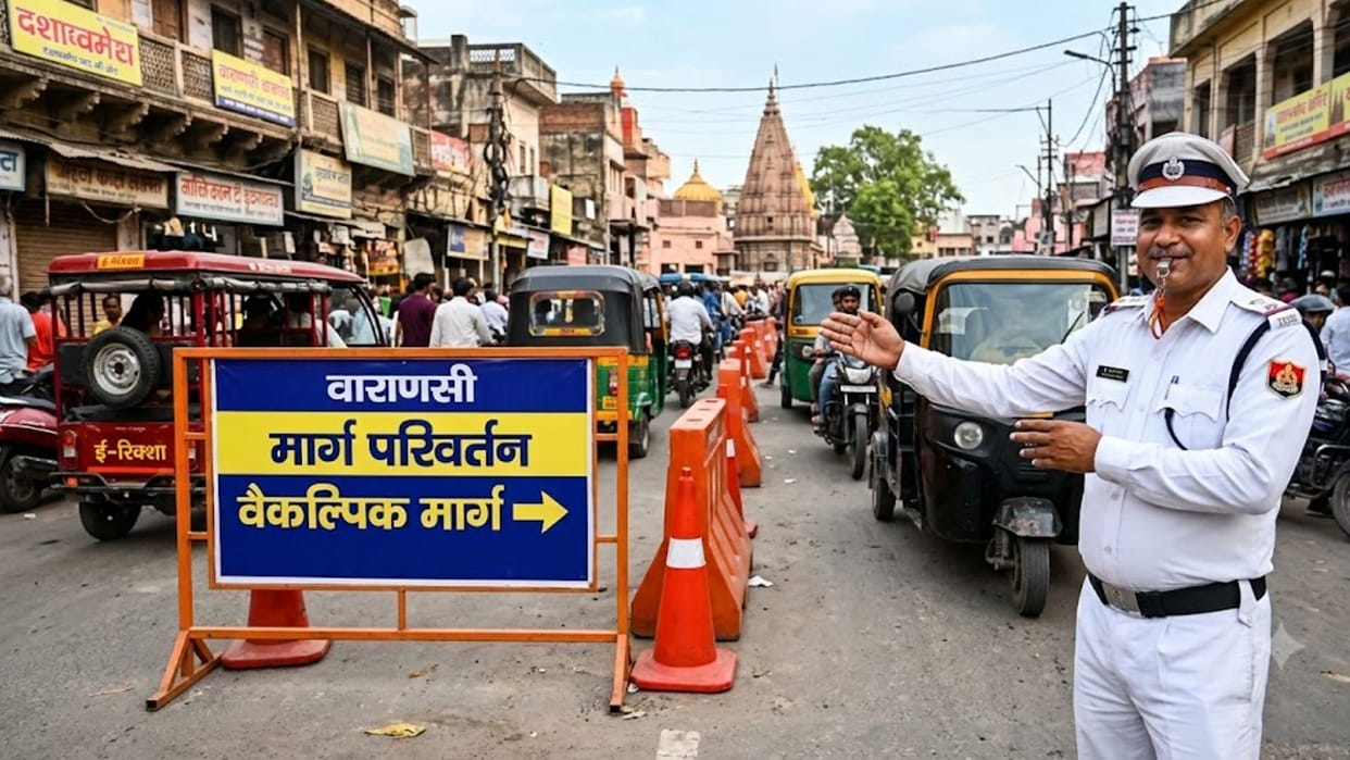 Traffic diversions Varanasi today Traffic plan devised MLC election vote counting parking and routes finalized