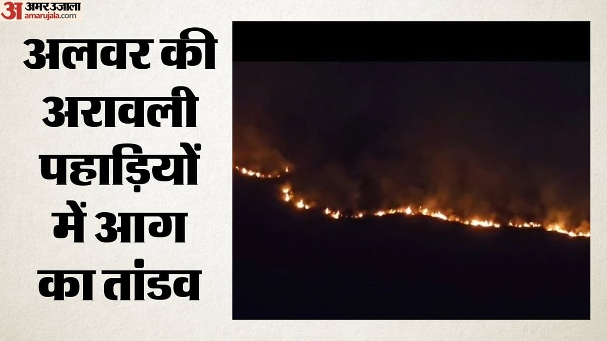 राजस्थान: अरावली पहाड़ियों में आग ने लिया विकराल रूप, सूखी झाड़ियों से उठीं लपटों ने कई किलोमीटर तक मचाई तबाही