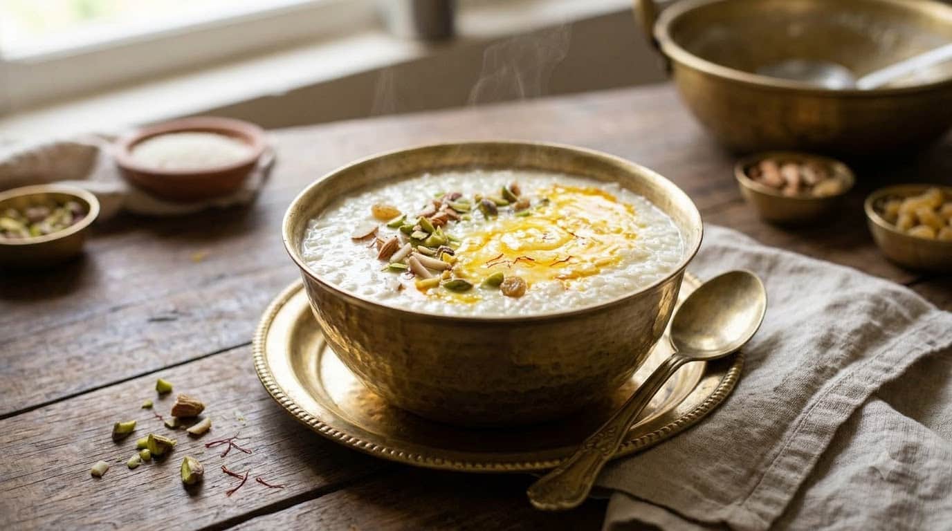 Karwa chauth 2026 how to make creamy rabdi style rice kheer at home step by step recipe in hindi