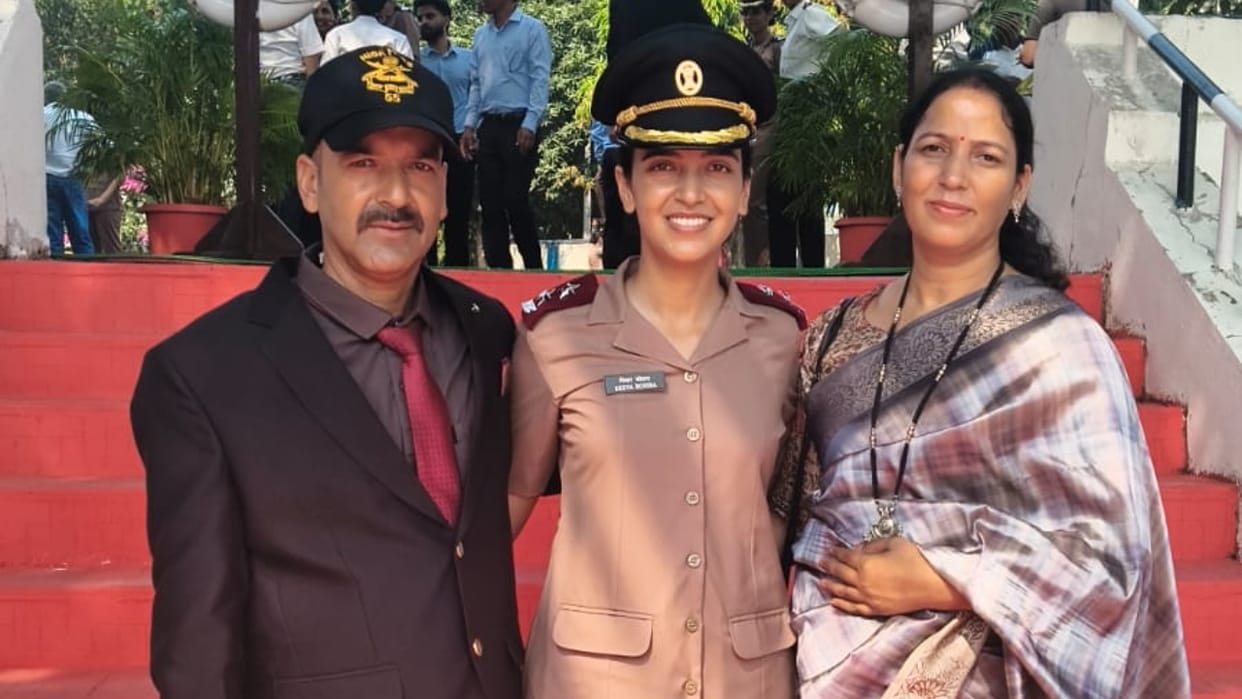 Diksha Vohra become Lieutenant in the Army Medical Corps