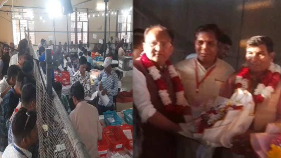 Meerut MLC Election: BJP Shrichand Sharma Leads in First Round as Celebrations Begin Before Official Results