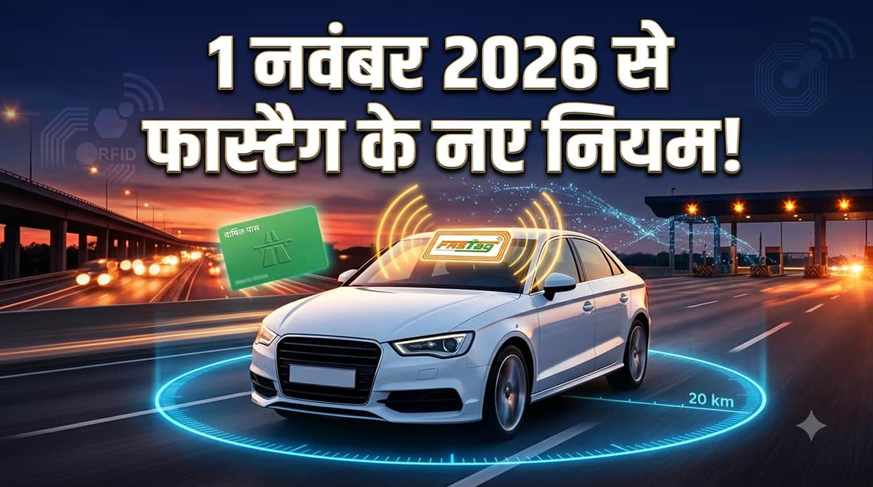 FASTag New Rules From November 1, 2026: Annual Pass for People Living With in 20 Km of Toll Plaza