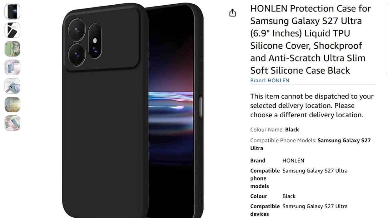 samsung galaxy s27 ultra cases tempered glass list on amazon before launch