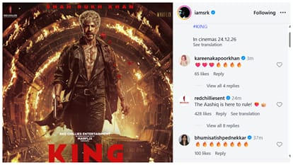 Shah Rukh Khan Upcoming film king new poster release actor in romantic mood
