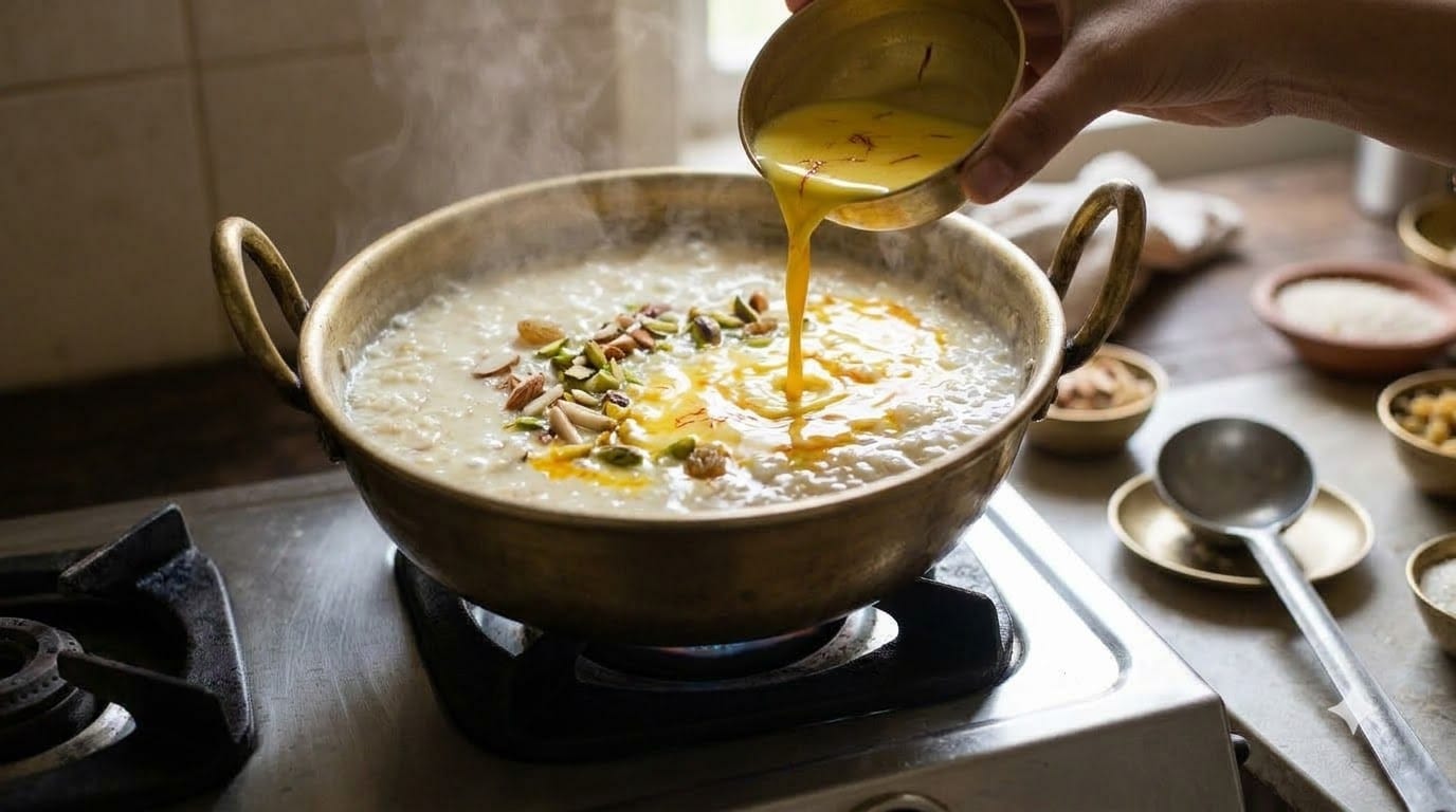 Karwa chauth 2026 how to make creamy rabdi style rice kheer at home step by step recipe in hindi