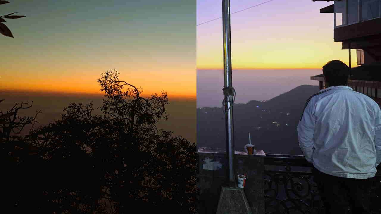Mussoorie winter line a stunning sunset spectacle that draws tourists from november to february