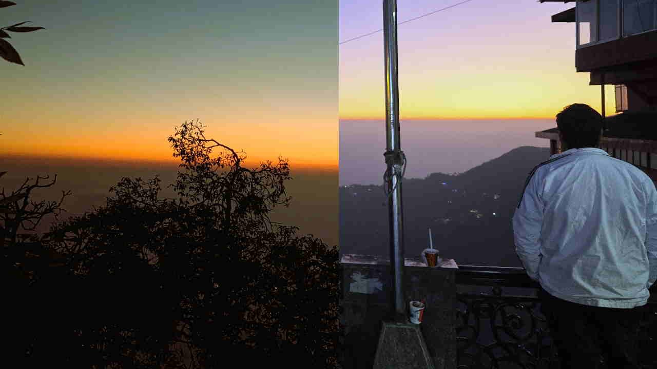 Mussoorie winter line a stunning sunset spectacle that draws tourists from november to february