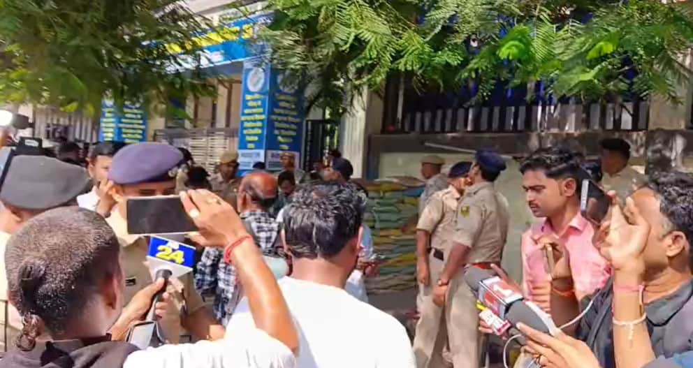 मतगणना केंद्र पर हंगामा