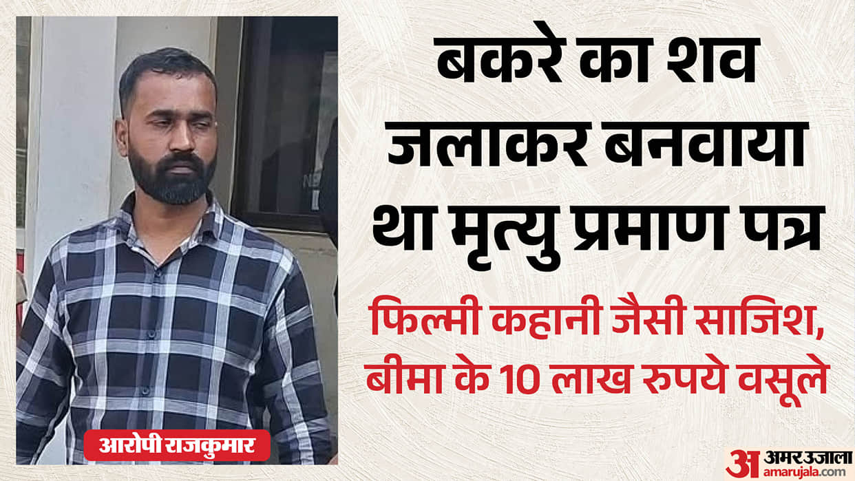 Man poses photos lying funeral pyre burns goat carcass obtain death certificate fakes own death gain 10 lakhs