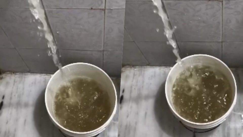 Residents of Block-16 in Delhi’s Trilokpuri are troubled by the problem of dirty water