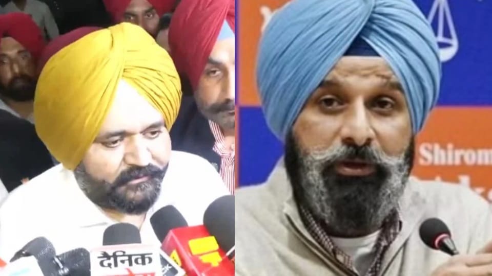 Punjab CM Bhagwant mann OSD rajbir ghuman legal notice Akali leader  Bikram Majithia defamation case