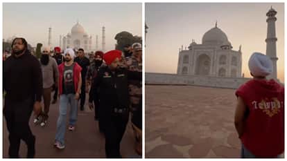 Diljit Dosanjh makes a surprise visit to Taj Mahal before aura india tour watch video