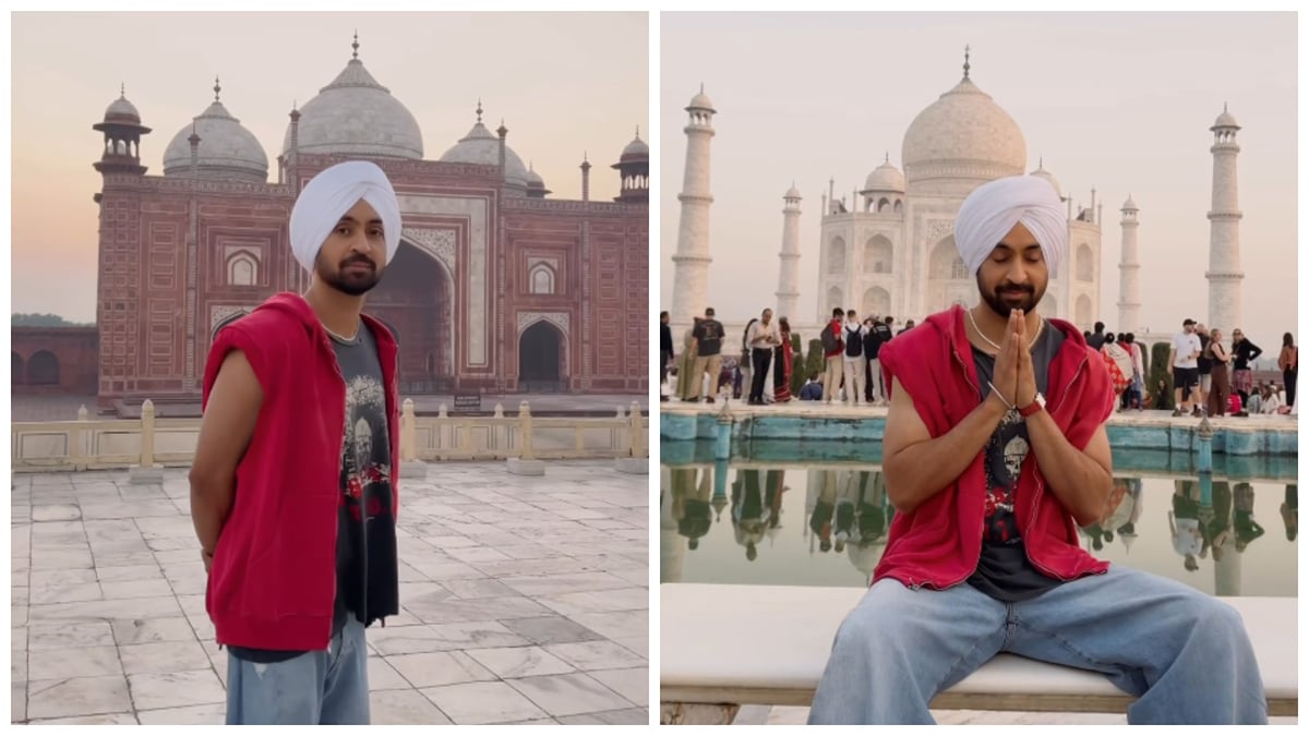 दिलजीत दोसांझ: 'सब कुछ प्यार के लिए है', 'ऑरा इंडिया टूर' से पहले सिंगर ने किए ताज के दीदार; साझा किया वीडियो