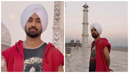 Diljit Dosanjh makes a surprise visit to Taj Mahal before aura india tour watch video
