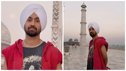 Diljit Dosanjh makes a surprise visit to Taj Mahal before aura india tour watch video
