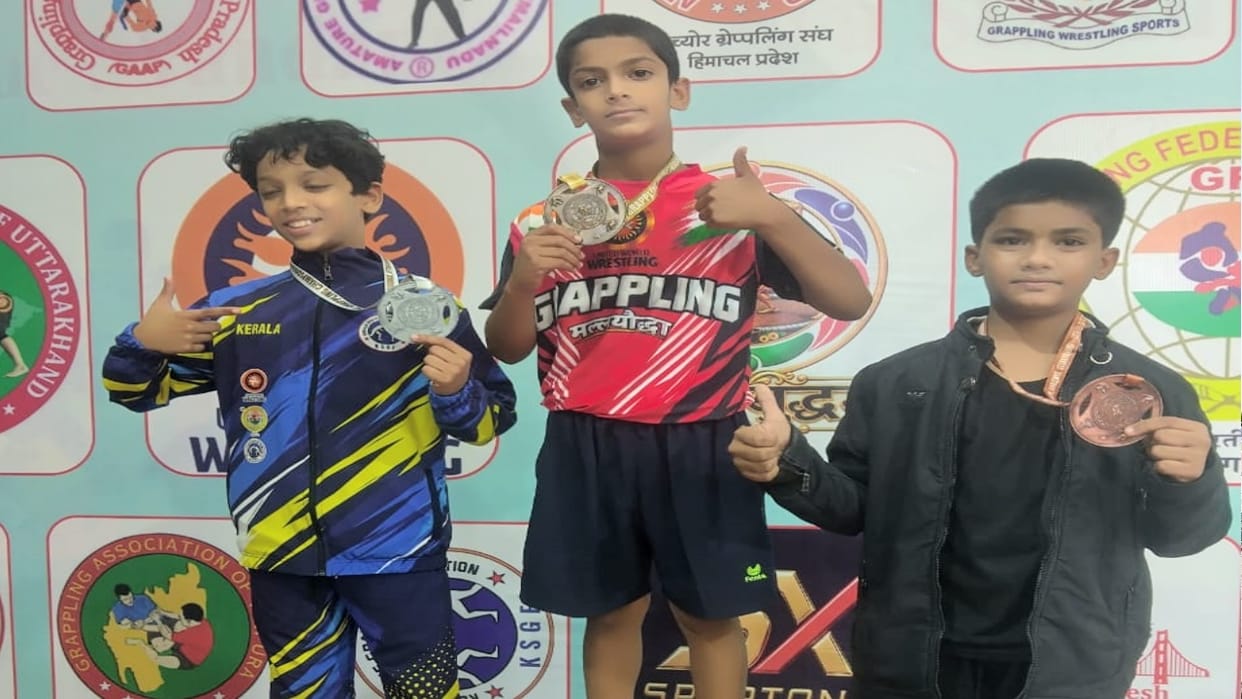Vishal Thakur from Hamirpur wins gold at the National Grappling Championship
